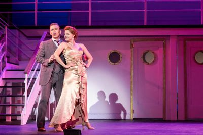 Ken Singleton (Billy Crocker) and Erica Evans (Reno Sweeney) Photo