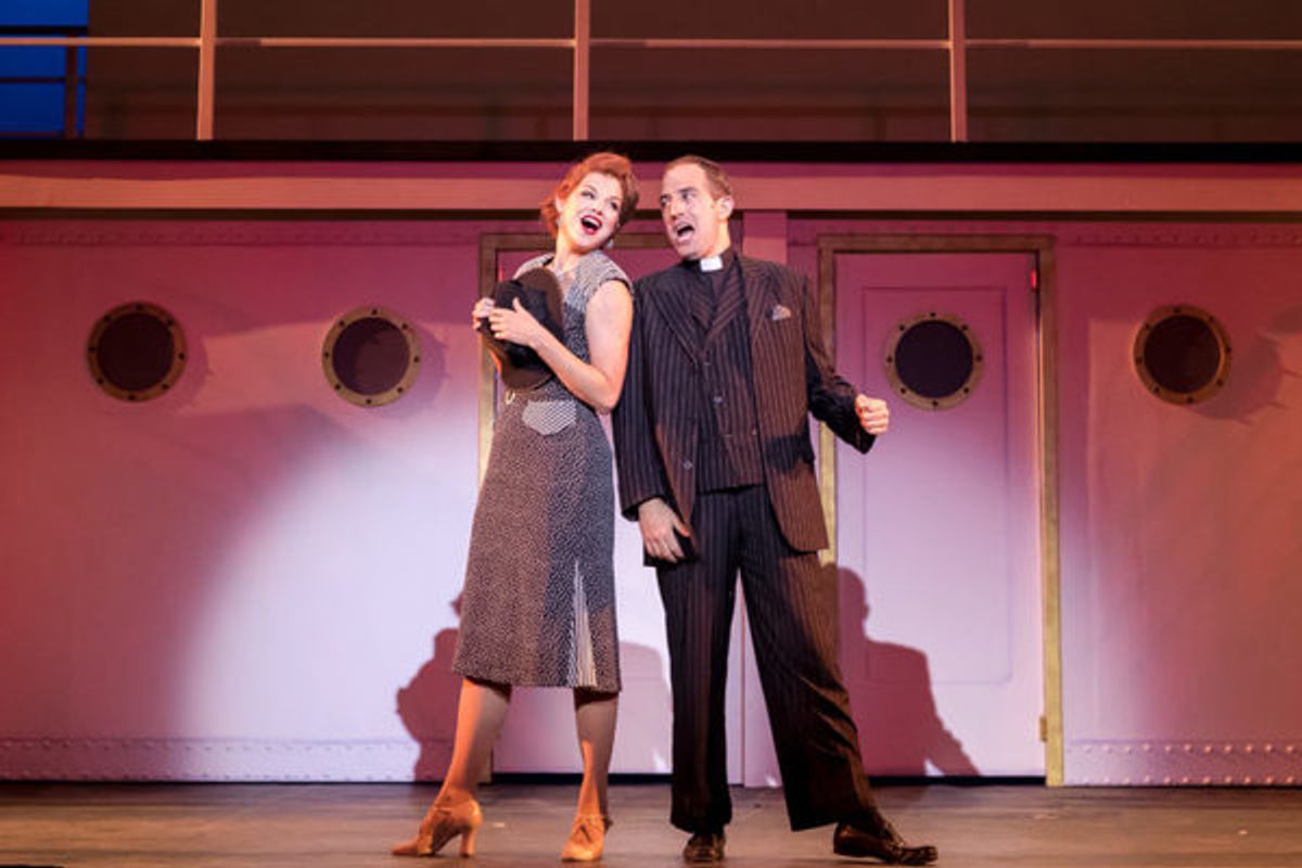 Erica Evans (Reno Sweeney) and Brian Zane (Moonface Martin) at 