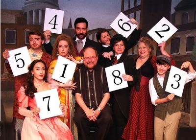 Drood Cast with Rupert Holmes (photos by Barbara & Steve Mintz)
 Photo