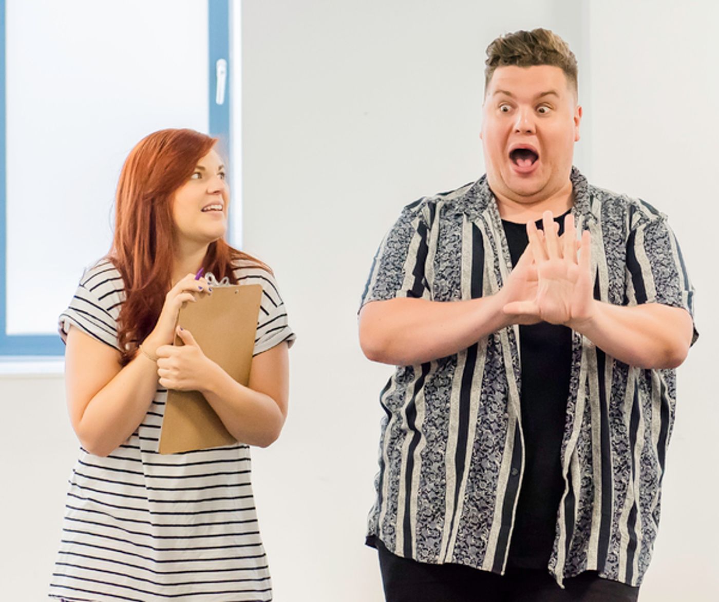 Photo Flash: Get a First Look at Rob Houchen and More in Rehearsal For EUGENIUS!  Image