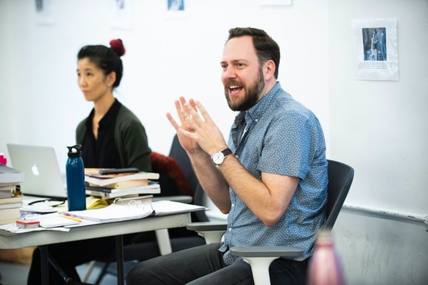 Photo Flash: In Rehearsal with Janet McTeer & Company for BERNHARDT/HAMLET!  Image