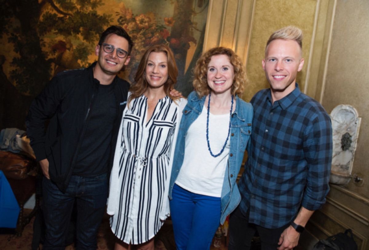 Benj Pasek, Jessica Phillips, Christiane Noll, Justin Paul at 