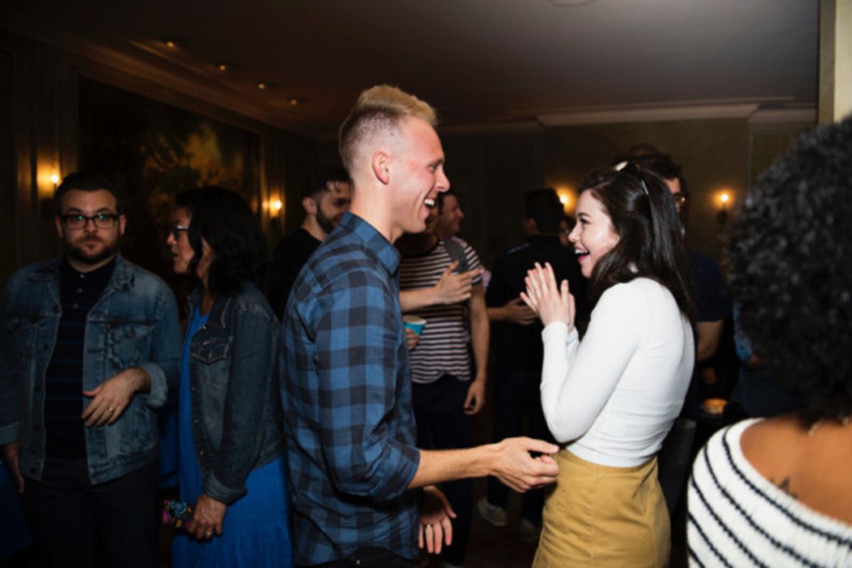 Justin Paul and Maggie McKenna at 