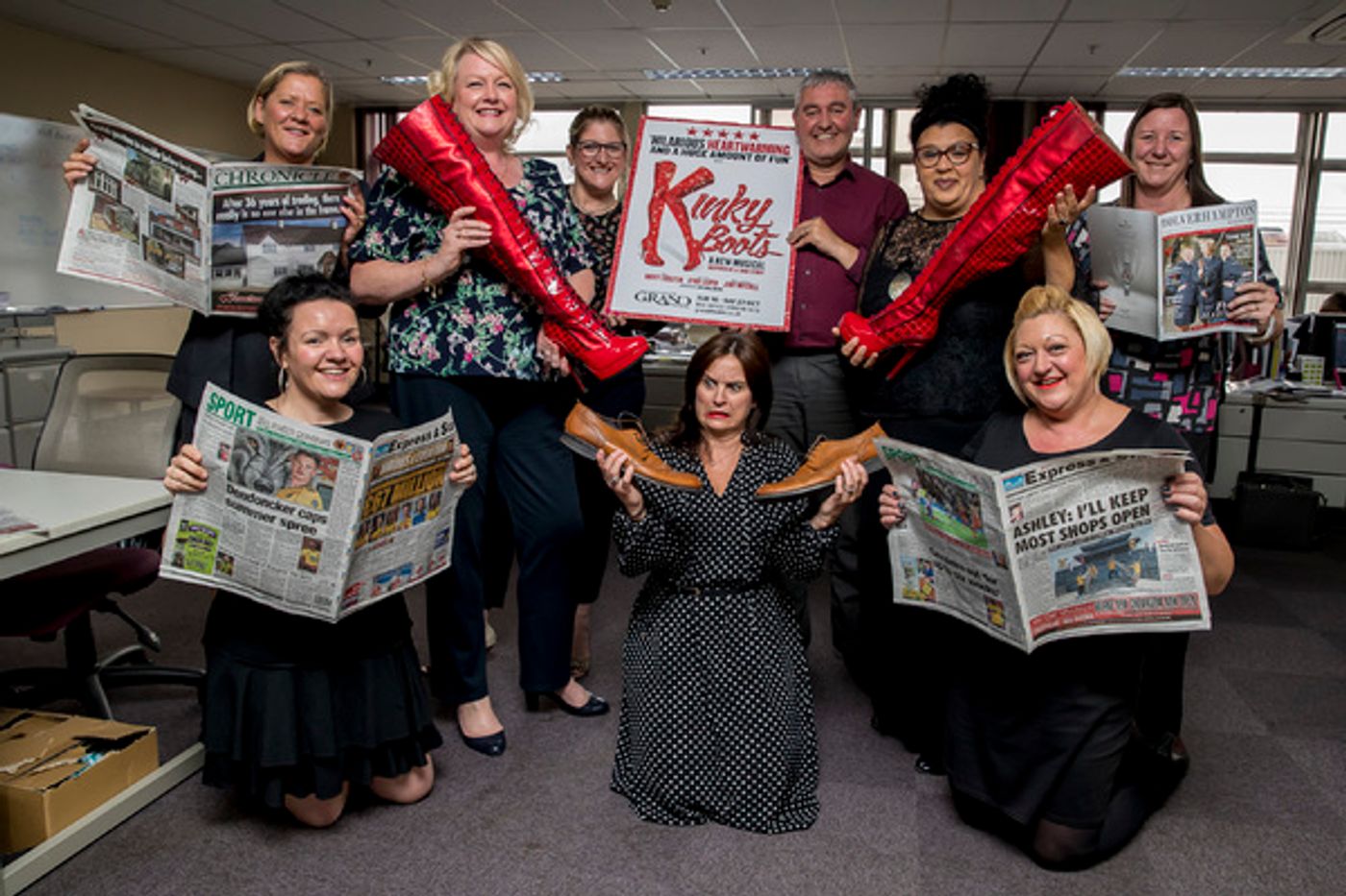 Photo Flash: The Famous KINKY BOOTS Themselves Strut Into Wolverhampton Ahead of October Opening  Image