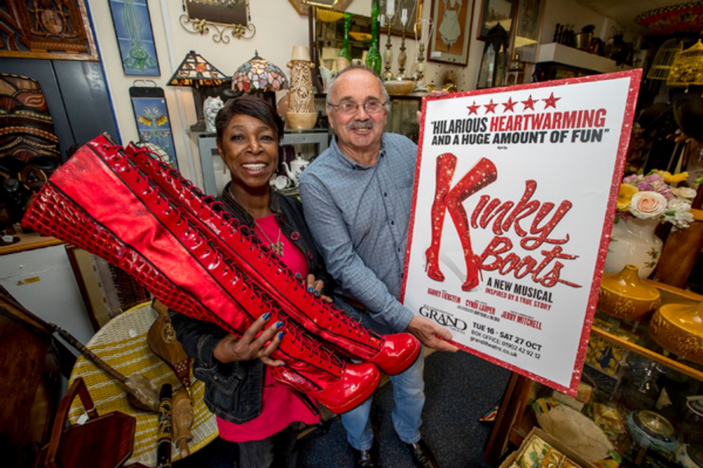 Photo Flash: The Famous KINKY BOOTS Themselves Strut Into Wolverhampton Ahead of October Opening  Image