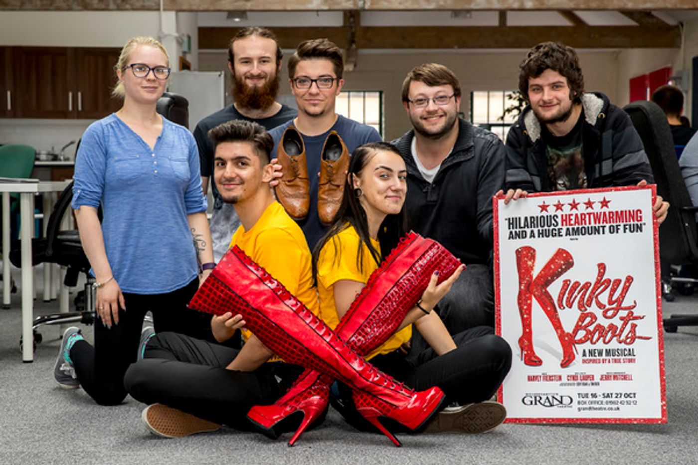 Photo Flash: The Famous KINKY BOOTS Themselves Strut Into Wolverhampton Ahead of October Opening  Image