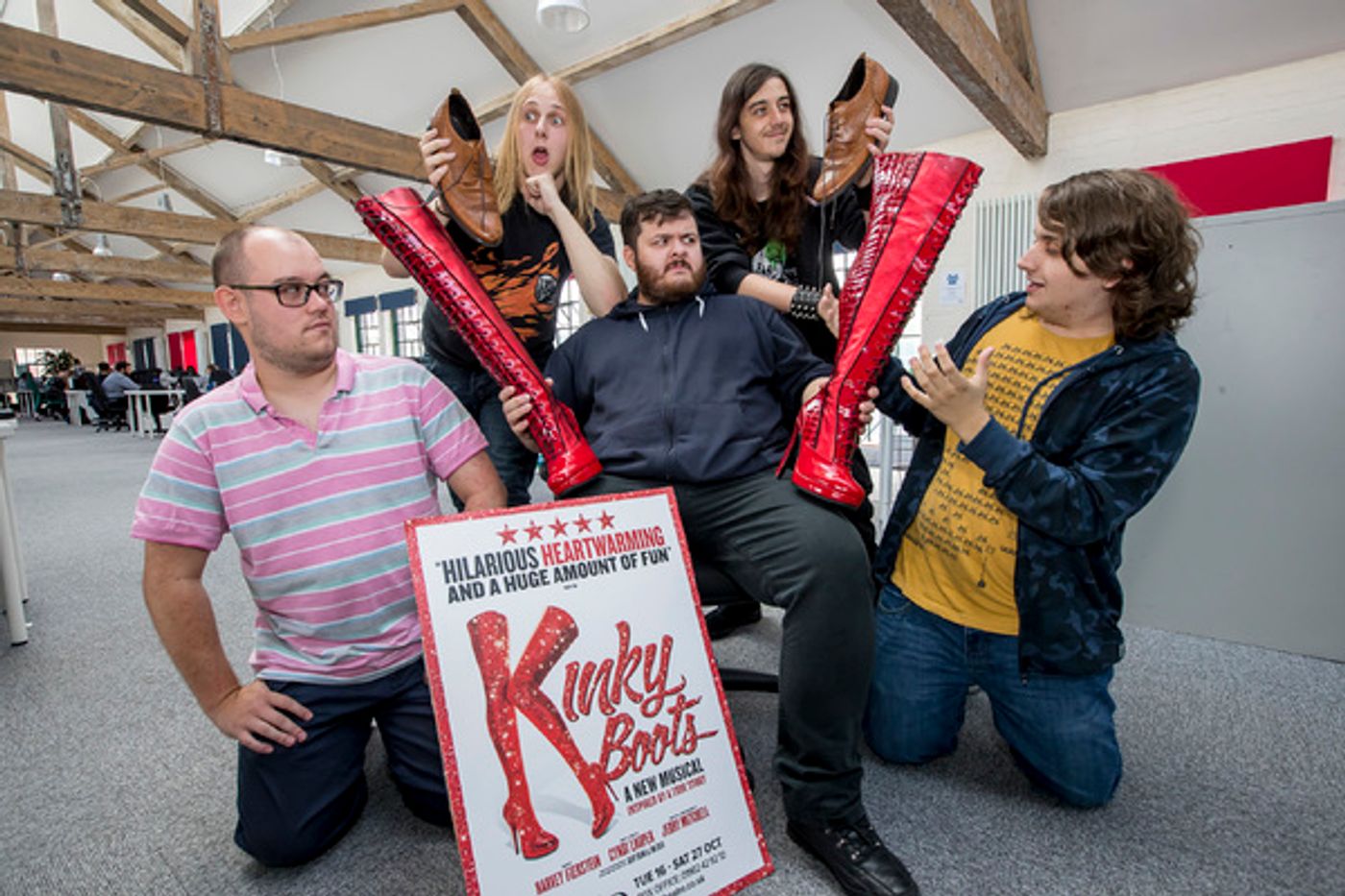 Photo Flash: The Famous KINKY BOOTS Themselves Strut Into Wolverhampton Ahead of October Opening  Image