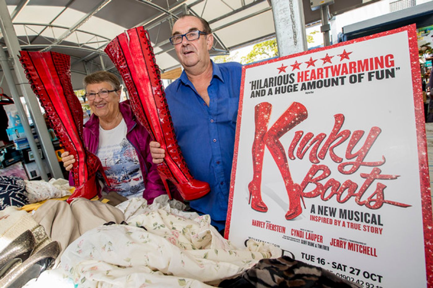 Photo Flash: The Famous KINKY BOOTS Themselves Strut Into Wolverhampton Ahead of October Opening  Image