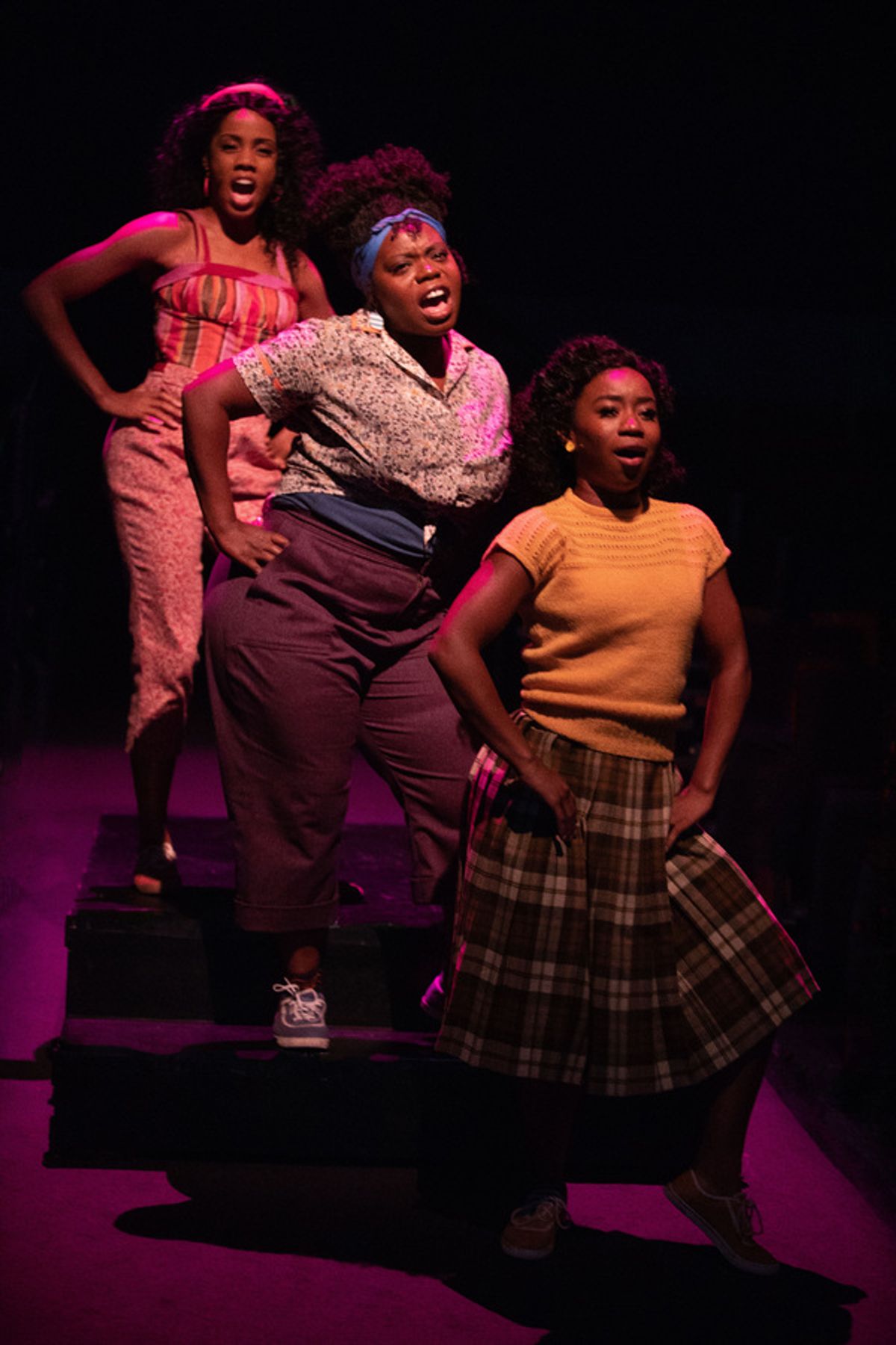 Zuri Washington as Ronnette, Zonya Love as Crystal and Destinee Rea as Chiffon at 