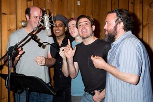 Paul Whitty, Manu Narayan, Sawyer Nunes, Mitchell Jarvis, Jay Klaitz @ BroadwayWorld Paul Whitty, Manu Narayan, Sawyer Nunes, Mitchell Jarvis, Jay Klaitz Photo