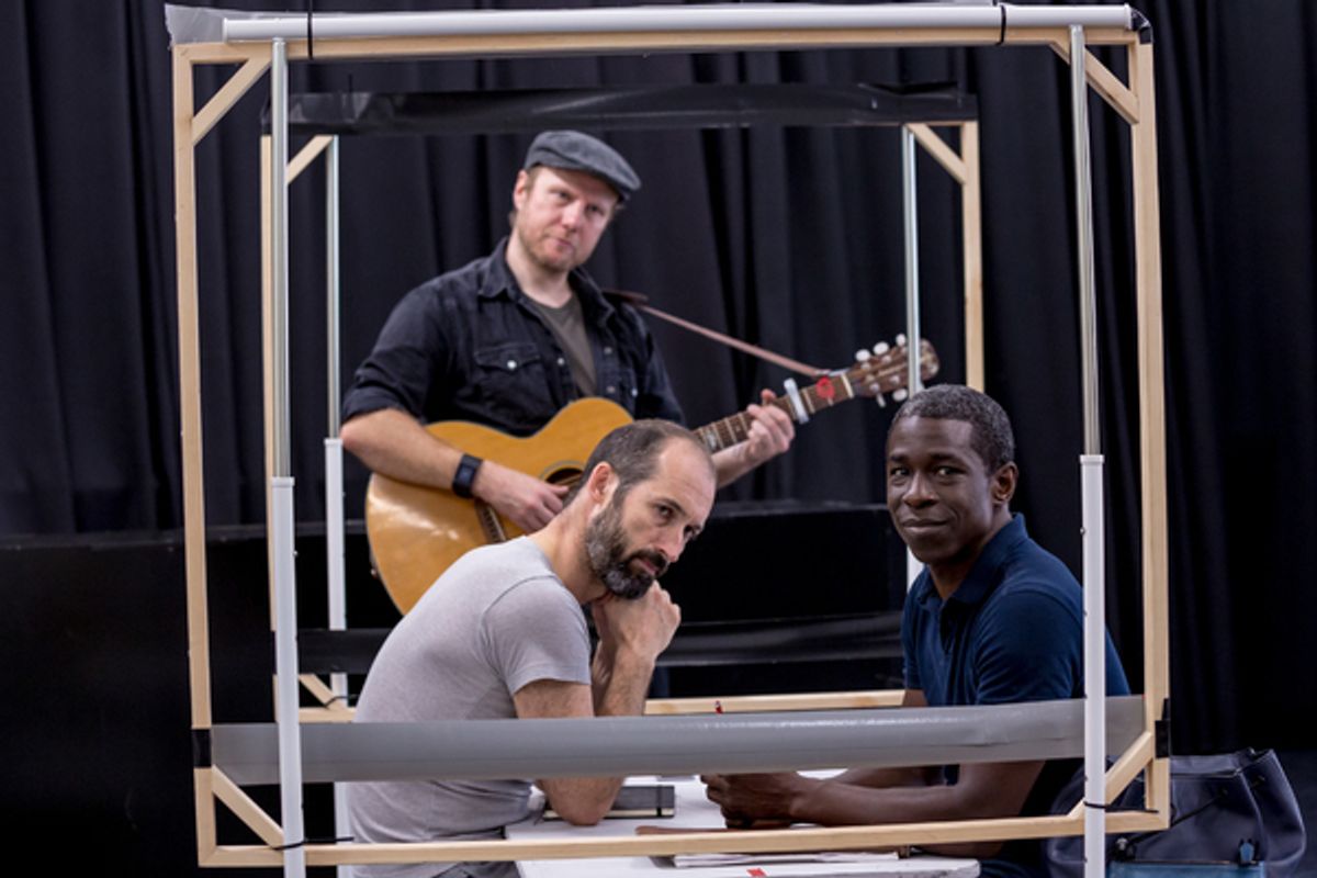 Adam Burton, Richard Corgan, Abdul Salis at 