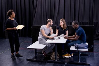 Doreen Blackstock, Adam Burton, Lindsay Fraser, Abdul Salis Photo