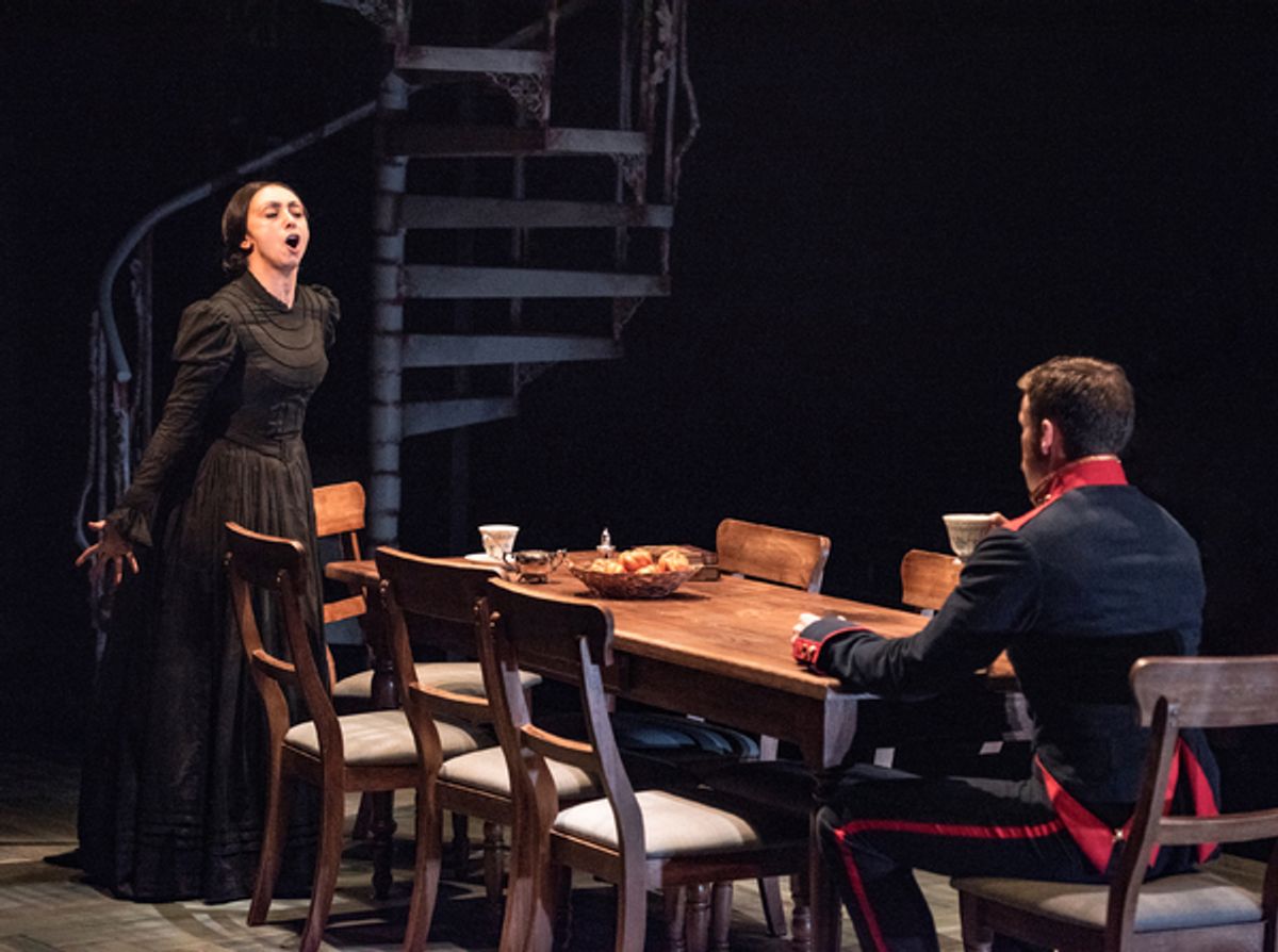 Natascia Diaz (Fosca) and Claybourne Elder (Giorgio) in Passion at 