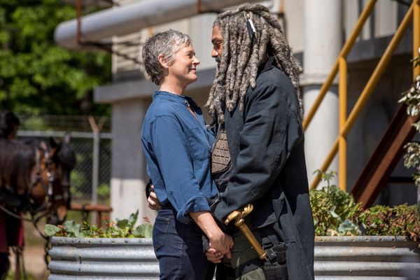 Khary Payton and Melissa McBride as Carol PeletierÂ  Photo