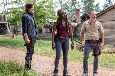 Norman Reedus, Andrew Lincoln and Danai Gurira Photo