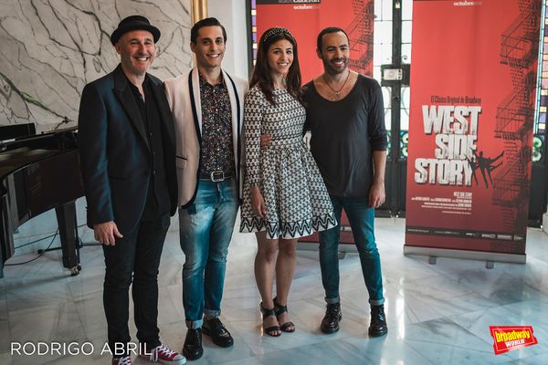 Gaby Goldman (director musical), Javier Ariano (Tony), Talia del Val (Maria) y Federi Photo