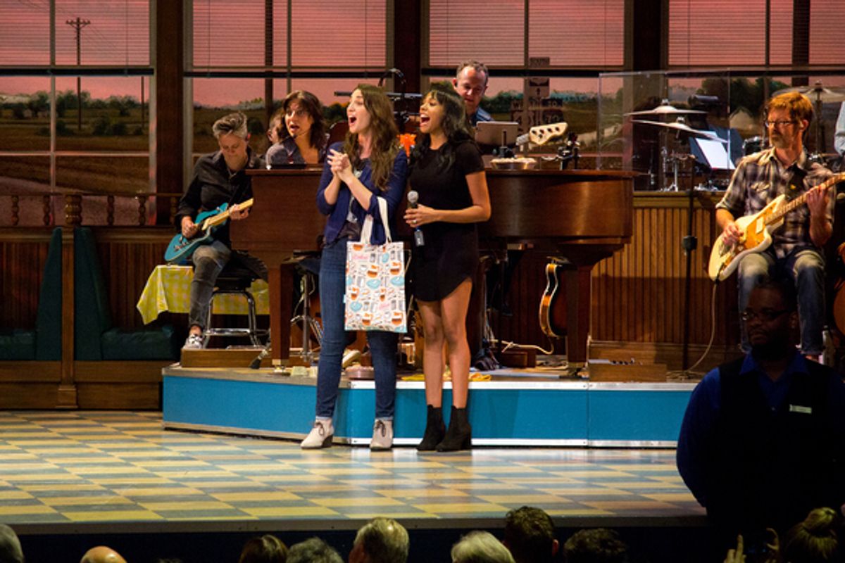 Sara Bareilles, Nicolette Robinson at 