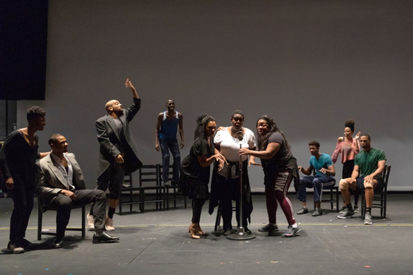 Photo Flash: In Rehearsal for THE BLACK CLOWN at Loeb Drama Center  Image
