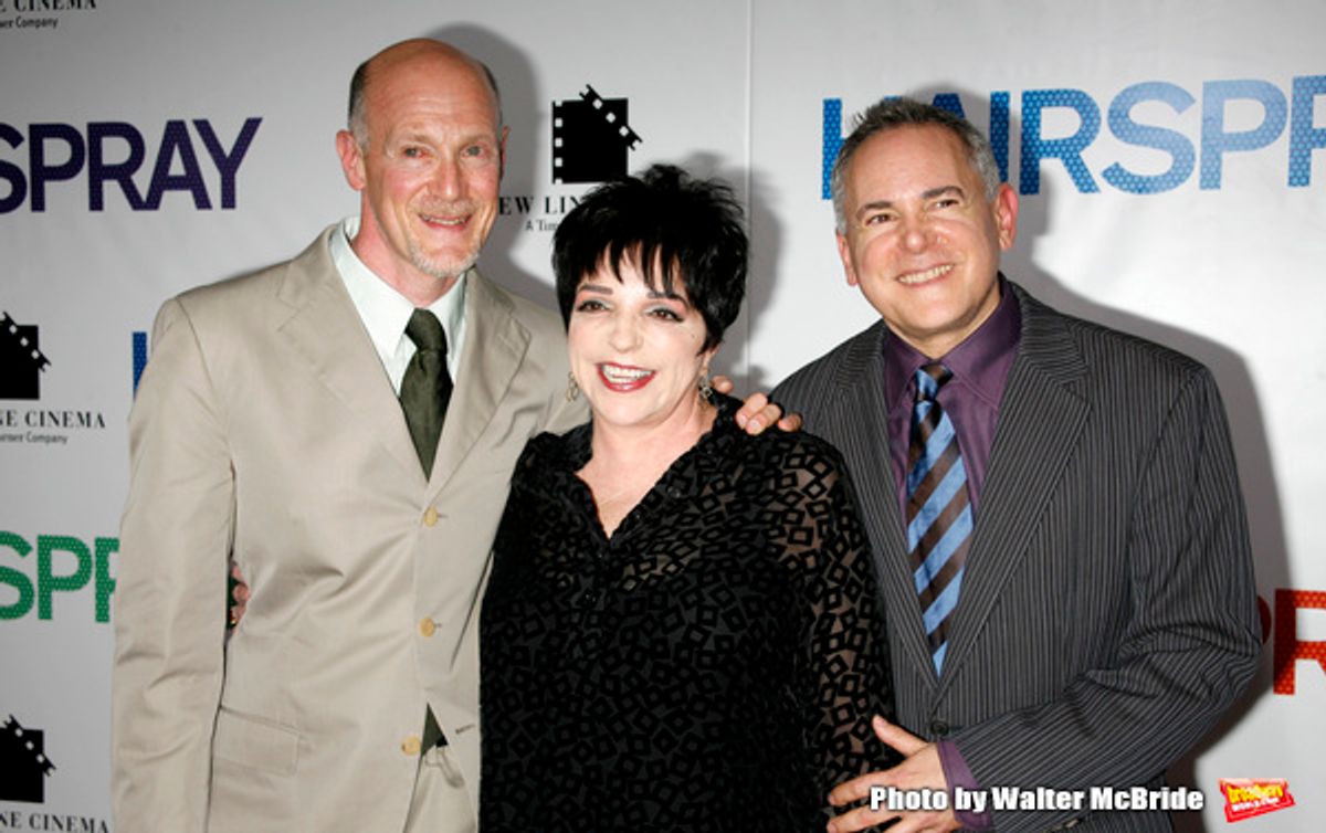 Liza Minnelli with Neil Meron & Craig Zadan
arriving for the New York Premiere Screening  of 'HAIRSPRAY' at the Ziegfeld Theatre.
July 16, 2007 at 