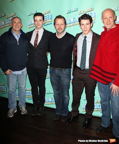 Craig Zadan, Michael Urie, Rob Ashford, Nick Jonas & Neil Meron.attending the after p Photo