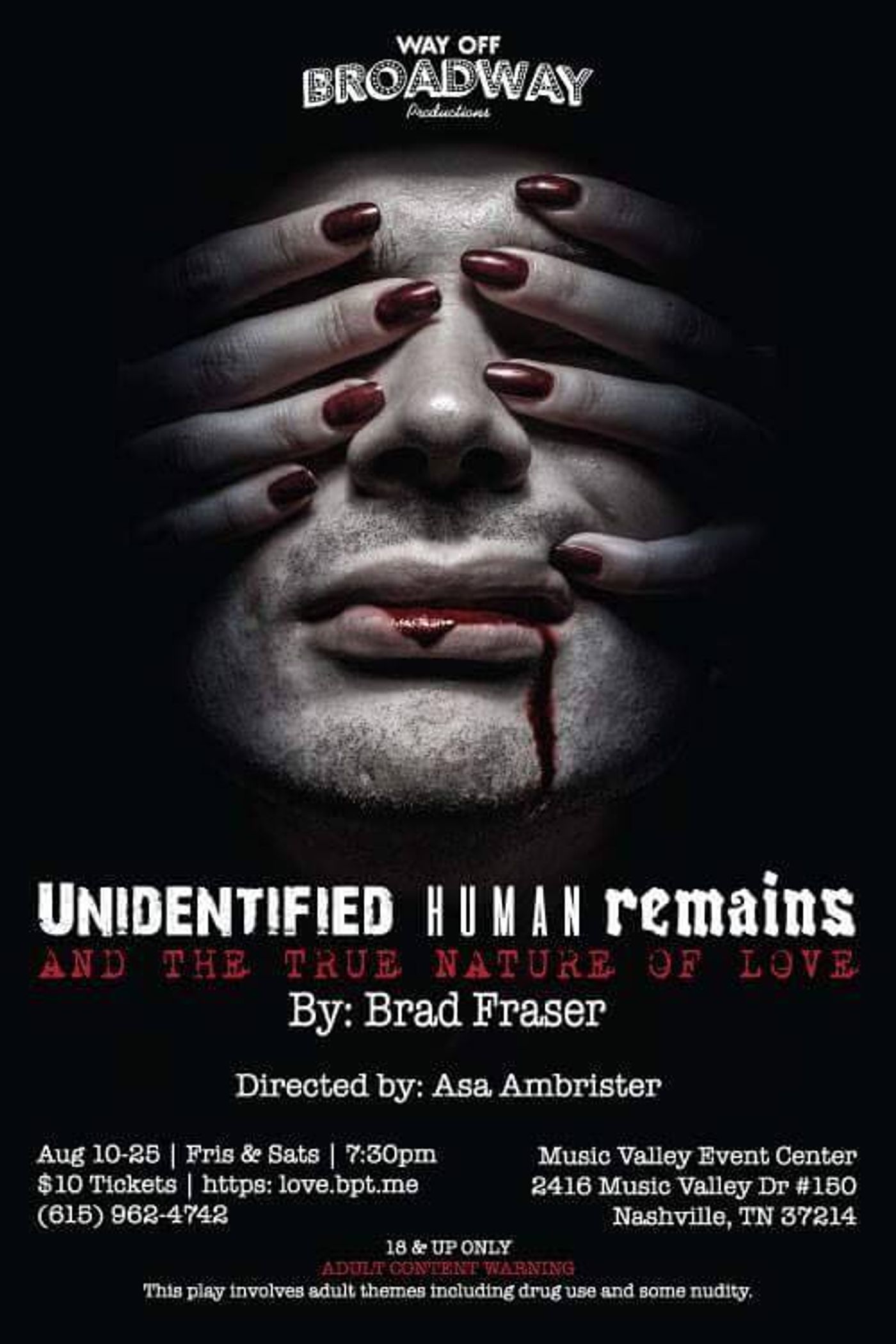 Review: Way Off Broadway Productions' Chilling and Stunning UNIDENTIFIED HUMAN REMAINS...  Image