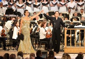 Nadine Sierra, Keith Lockhart, and the BSO
Photo Credit: Hilary Scott Photo