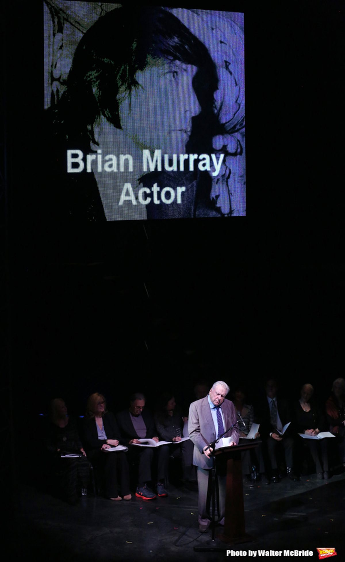 Brian Murray attends the Edward Albee Memorial at The August Wilson Theatre on December 6, 2016 in New York City. at 
