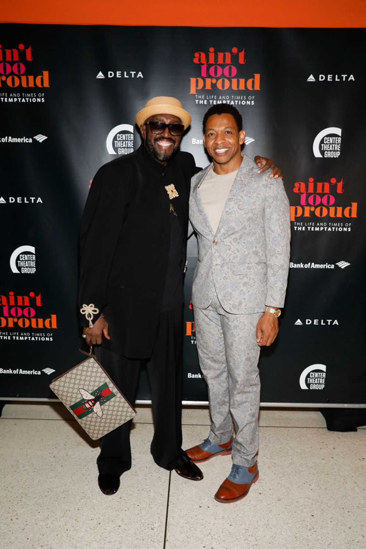 Otis Williams and Derrick Baskin at 