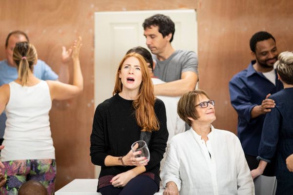 Rosalie Craig, Patti LuPone, and the Cast of Company Photo