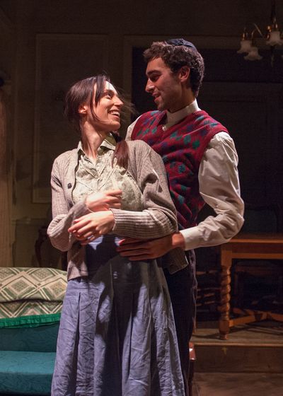 Lusia (Emily Berman) dreams of her husband Duvid (Alex Stein), whose fate she does no Photo