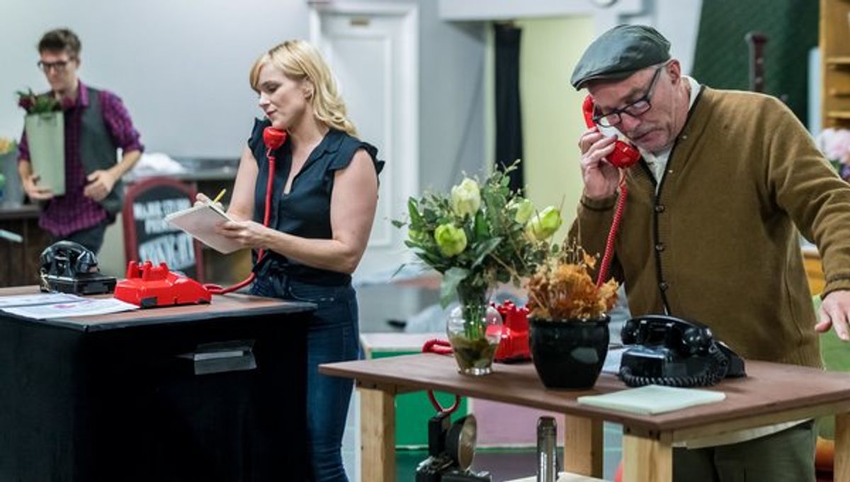 Kelly Felthous (Audrey) and Ron E. Rains (Mushnik)
 at 