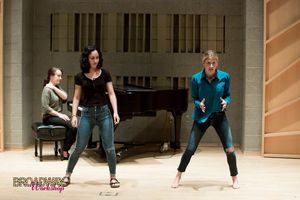 Caissie Levy and Student  Photo