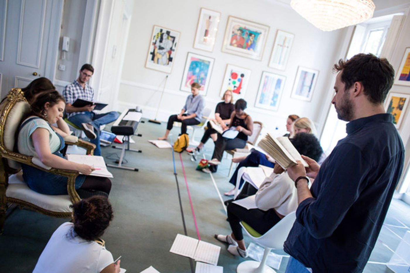 Photo Flash: In Rehearsal with SQUARE ROUNDS at Finborough Theatre  Image