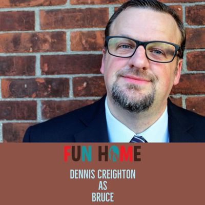 Dennis Creighton as Bruce 

Fun Home, SmithtownPAC. 
Sept. 8th - Oct. 20th, 2018. 
Ph Photo
