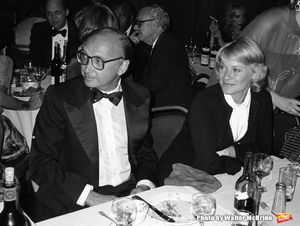 Neil Simon with Hope Lange attend a broadway party on November 15, 2081 in New York C Photo