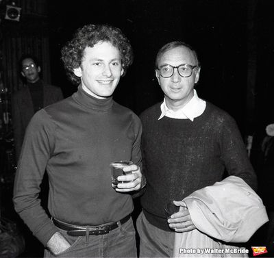 Victor Garber and Neil Simon attending a party after a performance of LITTLE ME at th Photo