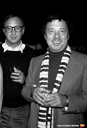 Neil Simon and Cy Coleman Attending a party after a performance of LITTLE ME at the Eugene O'Neill Theatre in New York City.
November 1982
@ BroadwayWorld Neil Simon and Cy Coleman Attending a party after a performance of LITTLE ME at the E Photo