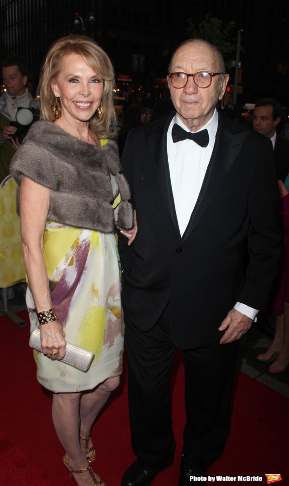 Neil Simon & Elaine Joyce attending the Broadway Opening Night Revival Performance of PROMISES,PROMISES at the Broadway Theatre in New York City.
April 26, 2010
 at 