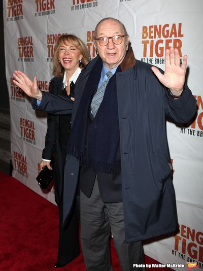Elaine Joyce & Neil Simon.attending the Broadway Opening Night Performance of 'Bengal Photo