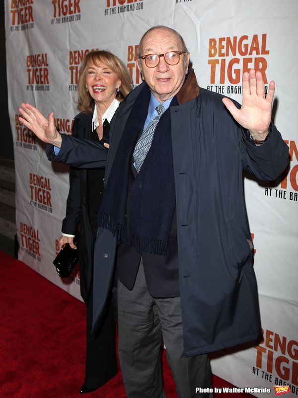 Elaine Joyce & Neil Simon.attending the Broadway Opening Night Performance of 'Bengal Photo