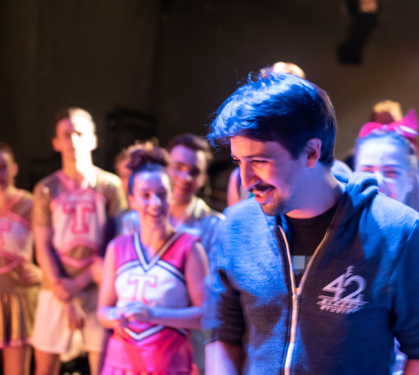 Photo Flash: Lin-Manuel Miranda Visits BRING IT ON in London  Image