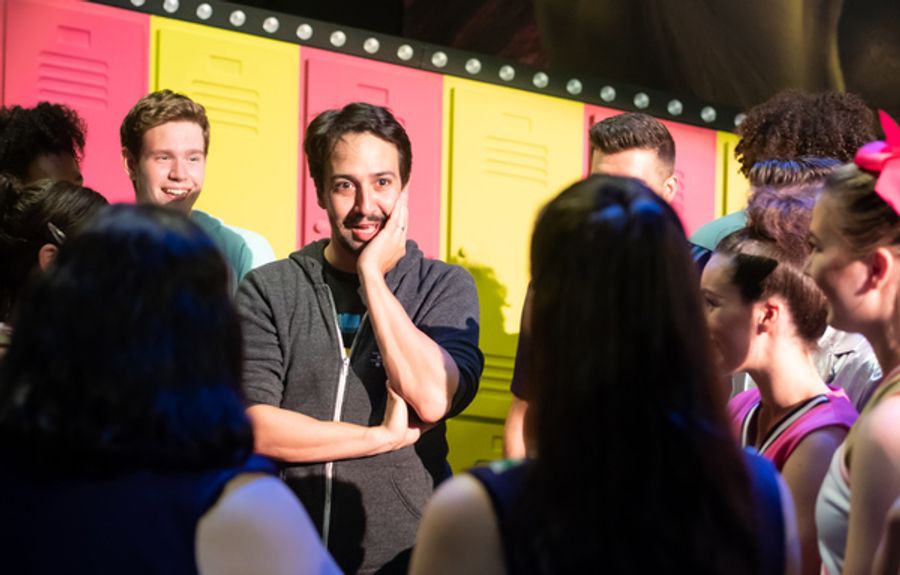 Photo Flash: Lin-Manuel Miranda Visits BRING IT ON in London Image