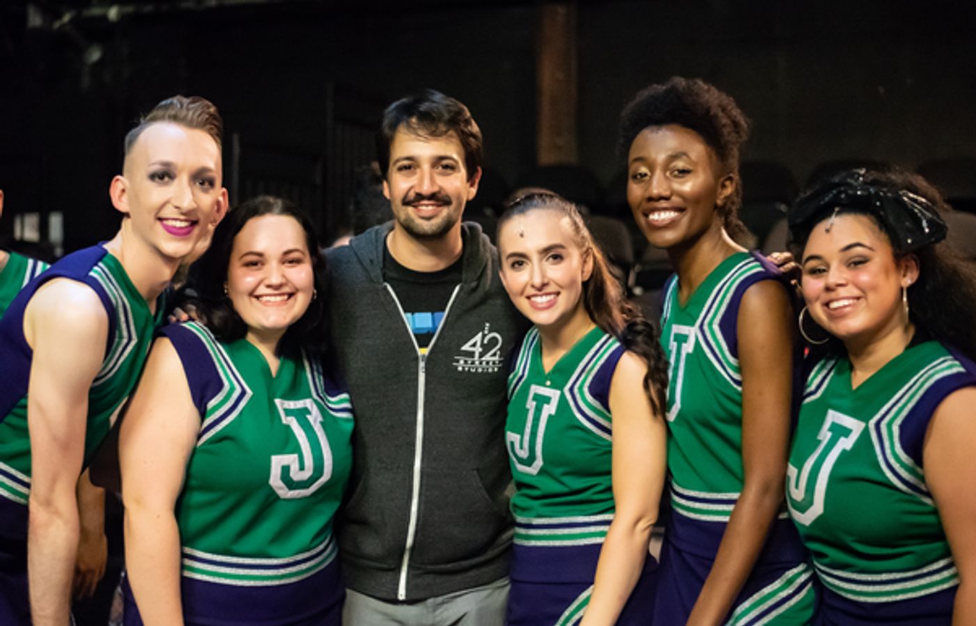 Photo Flash: Lin-Manuel Miranda Visits BRING IT ON in London  Image