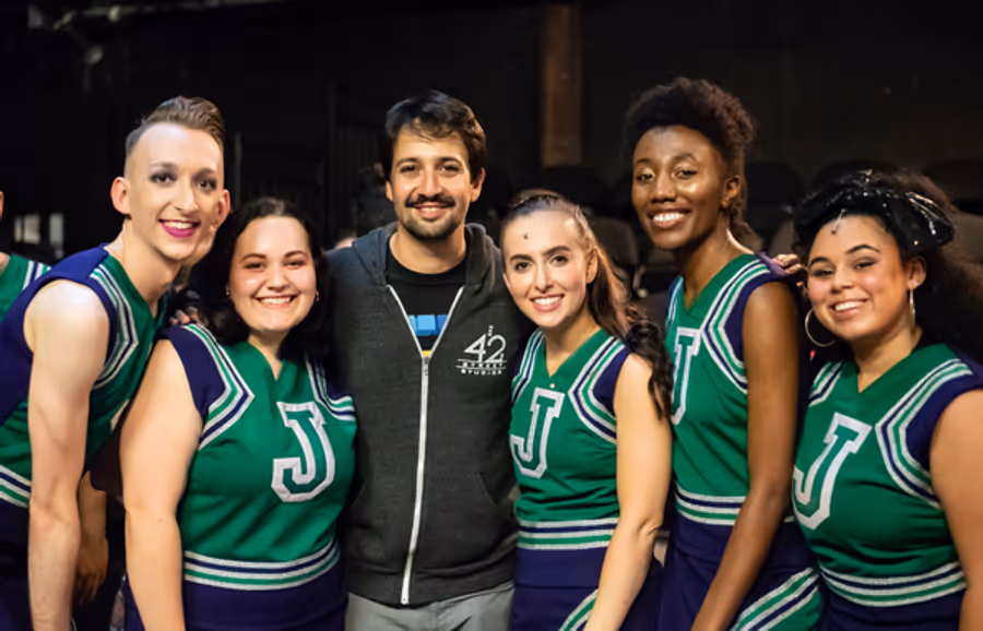 Photo Flash: Lin-Manuel Miranda Visits BRING IT ON in London Image