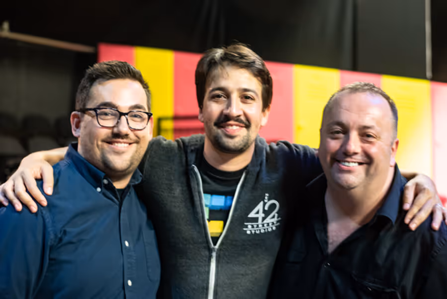 Photo Flash: Lin-Manuel Miranda Visits BRING IT ON in London Image
