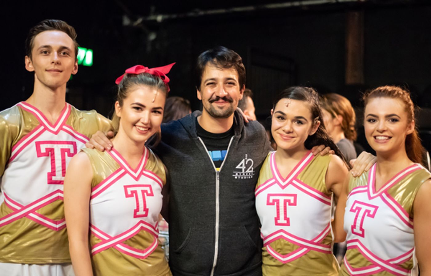 Photo Flash: Lin-Manuel Miranda Visits BRING IT ON in London  Image
