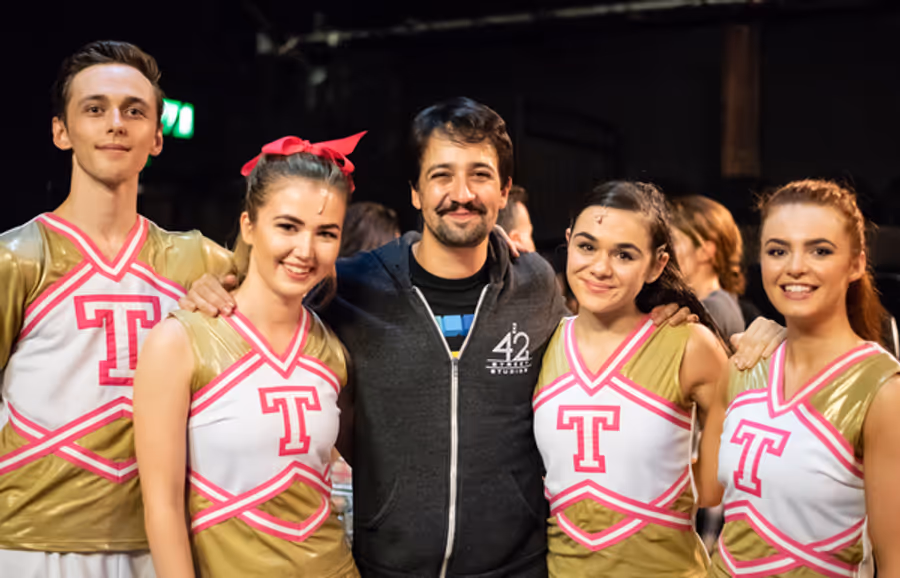 Photo Flash: Lin-Manuel Miranda Visits BRING IT ON in London Image