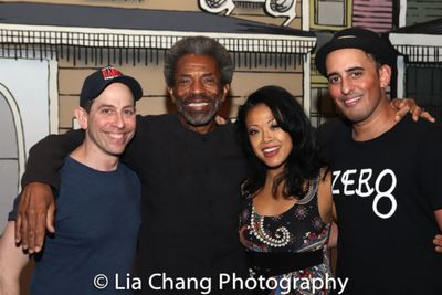 Garth Kravits, Andre De Shields, J. Elaine Marcos and Nehal Joshi.  Photo