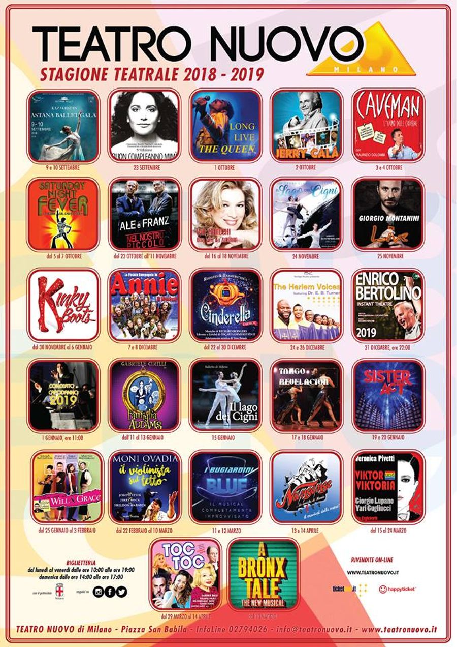 Teatro Nuovo: annunciati i titoli della nuova stagione 2018/2019  Image