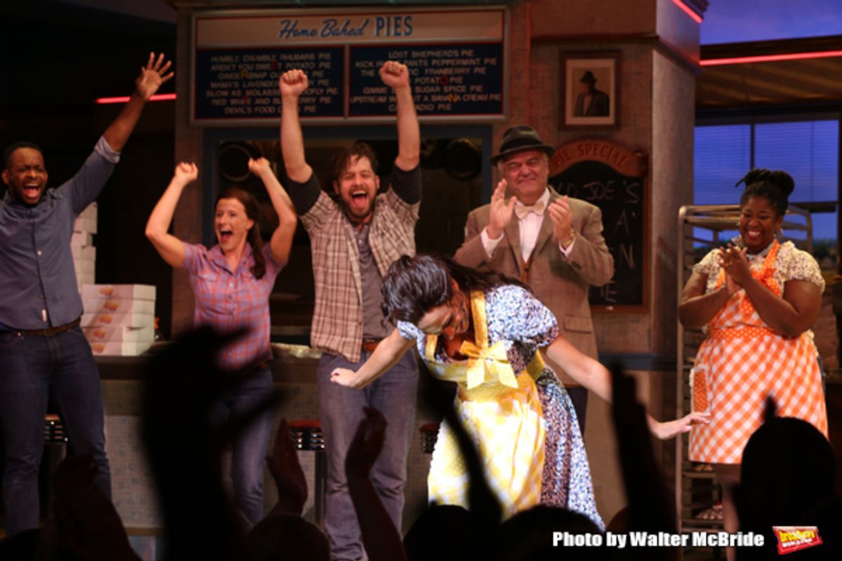 Nicolette Robinson with the cast at 